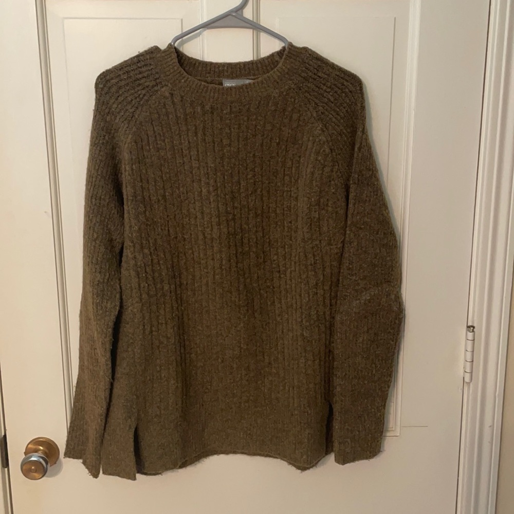 Earth toned sweater, wool blend